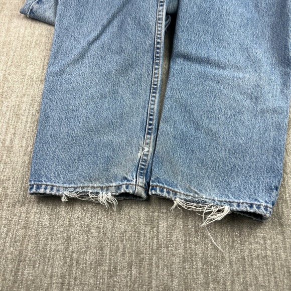 Levi's 545 Loose Fit Jeans Mens *32x32* Light Wash Denim Ripped Knee Casual 90s - Picture 11 of 11